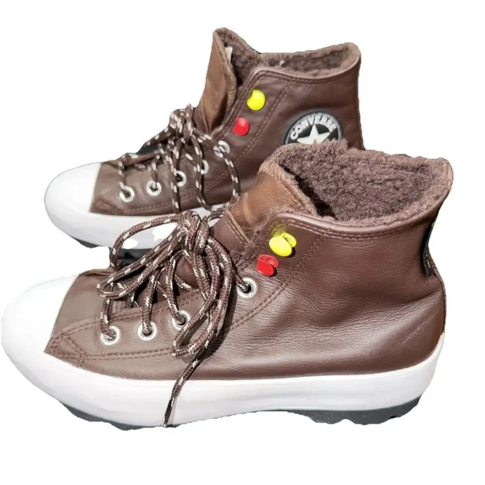 Converse Gore-Tex Lugged Leather Boots Women 6.5 - Picture 3 of 8